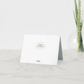 Feather in Beach Grass Beileid Vielen Dank Dankeskarte (Rückseite)