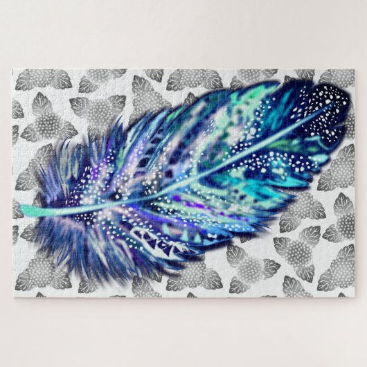 Feather Jigsaw Puzzle Geschenk (Horizontal)