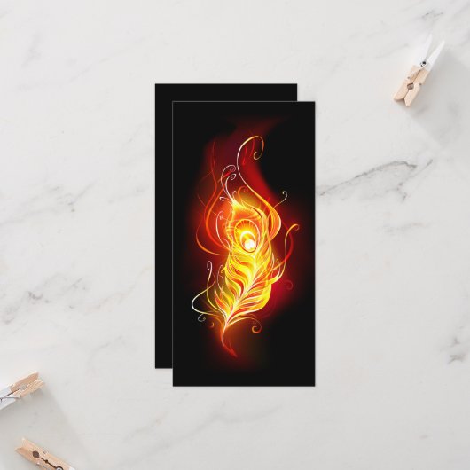 Feather Karte (Vorderseite/Rückseite Beispiel)