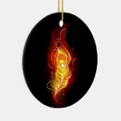 Feather Keramik Ornament (Rechts)