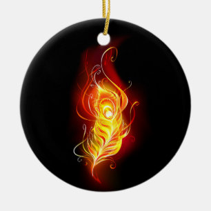 Feather Keramik Ornament