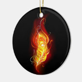 Feather Keramik Ornament (Links)