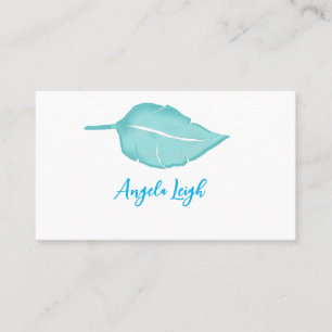 Feather, Leaf, Natur, Yoga, Visitenkarten Visitenkarte