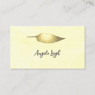 Feather, Leaf, Natur, Yoga, Visitenkarten Visitenkarte