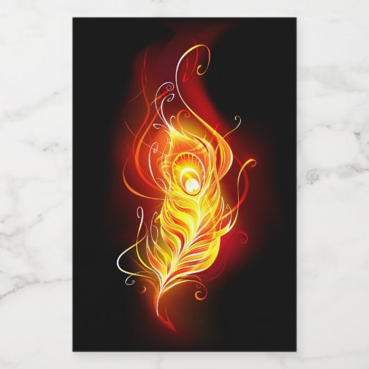 Feather Lebensmitteletikett (Einzelnes Label)