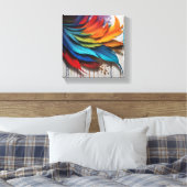 Feather Leinwanddruck (Insitu (Schlafzimmer))