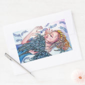 Feather Magic Rechteckiger Aufkleber (Umschlag)