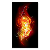 Feather Magnetische Visitenkarte (Vorderseite Vertikal)