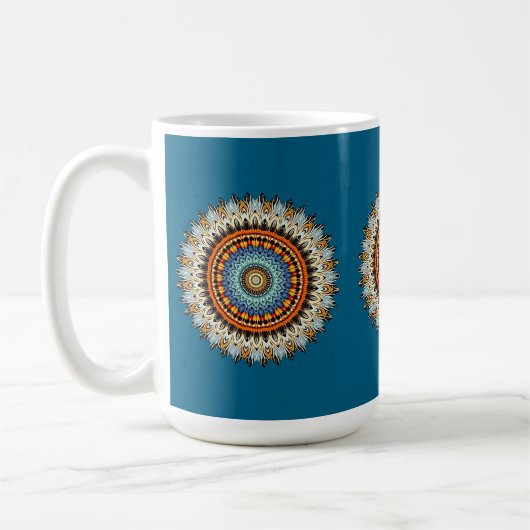 Feather Mandala Mug Kaffeetasse (Links)