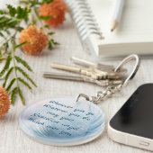 Feather May your Guardian Angel Watch over you Schlüsselanhänger (Vorderseite rechts)