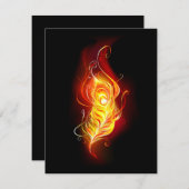 Feather Mitteilungskarte (Vorne/Hinten)