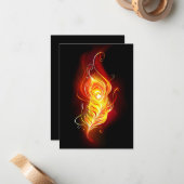Feather Mitteilungskarte (Vorderseite/Rückseite Beispiel)