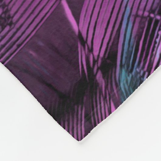 Feather Muster Textur Fleecedecke (Ecke)