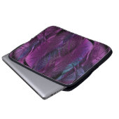 Feather Muster Textur Laptopschutzhülle (Vorne Knopf)