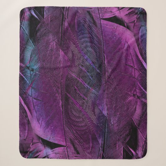 Feather Muster Textur Sherpadecke (Vorderseite)