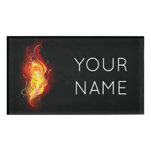 Feather Namenschild