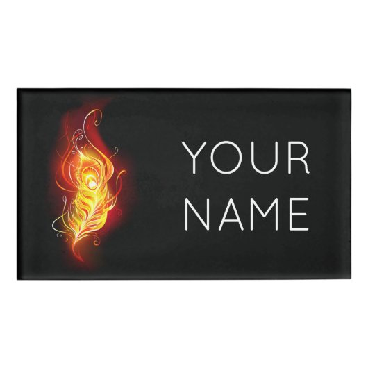 Feather Namenschild (Vorderseite)