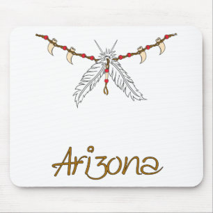 Feather Necklace Mousepad