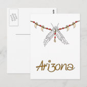 Feather Necklace Postkarte (Vorne/Hinten)
