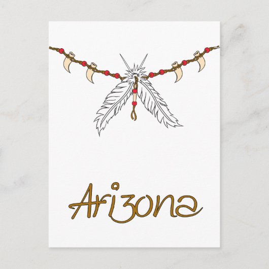 Feather Necklace Postkarte (Vorderseite)