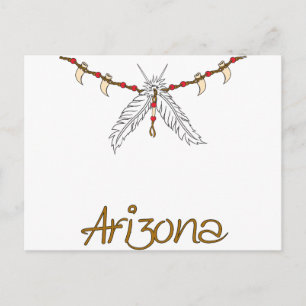 Feather Necklace Postkarte