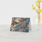 Feather Note Card Karte (Gelbe Blume)