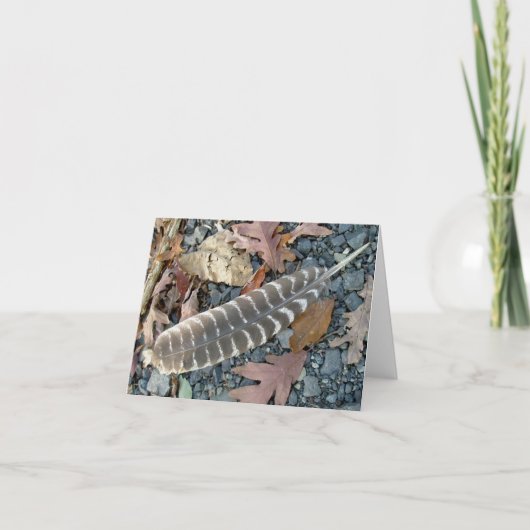 Feather Note Card Karte (Vorderseite)