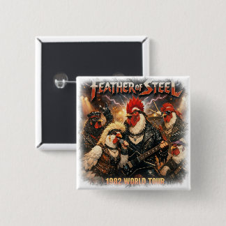 Feather of Steel – 1982 World Tour | Heavy Metal Button