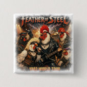 Feather of Steel – 1982 World Tour | Heavy Metal Button (Vorderseite)