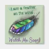 Feather on Wind Magnet (Vorne)