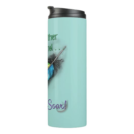 Feather on Wind Thermosbecher (Nach rechts gedreht)