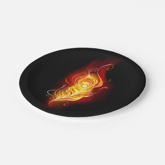 Feather Pappteller (Schrägansicht)