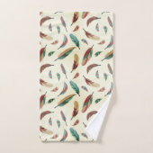 Feather pattern badhandtuch set (Handtuch)