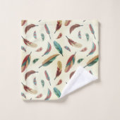 Feather pattern badhandtuch set (Waschlappen)