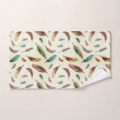 Feather pattern badhandtuch set (Handtuch)