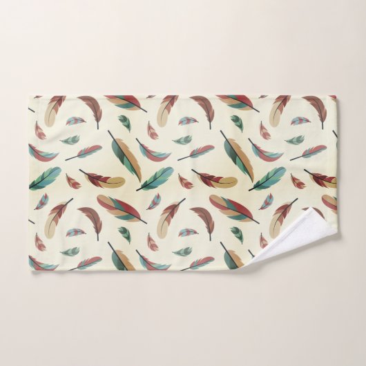 Feather pattern badhandtuch set (Handtuch)