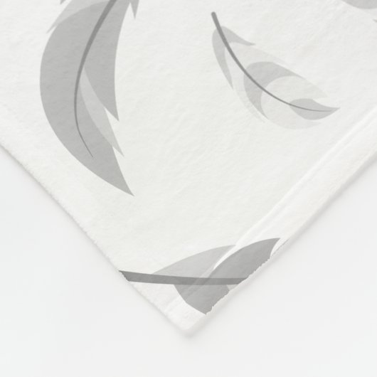 Feather pattern fleecedecke (Ecke)