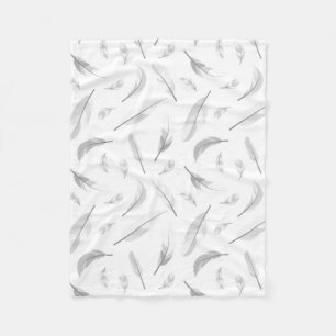 Feather pattern fleecedecke