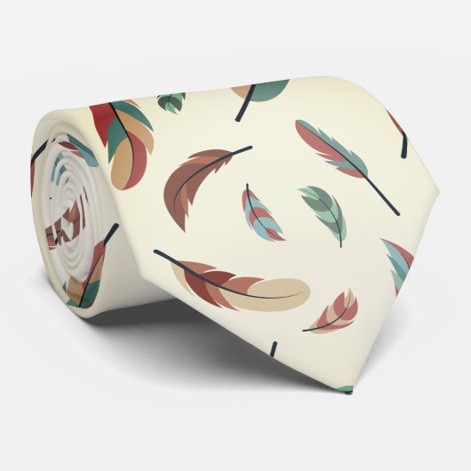 Feather pattern krawatte (Gerollt)