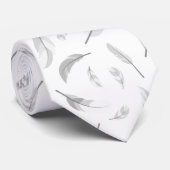 Feather pattern krawatte (Gerollt)