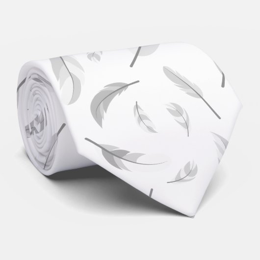 Feather pattern krawatte (Gerollt)