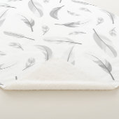 Feather pattern sherpadecke (3/4)