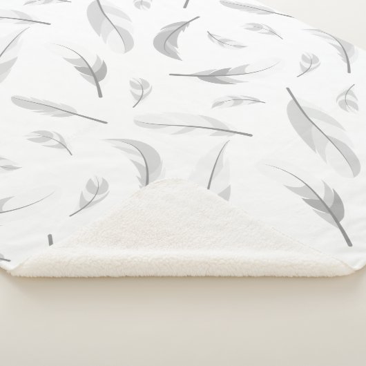 Feather pattern sherpadecke (3/4)