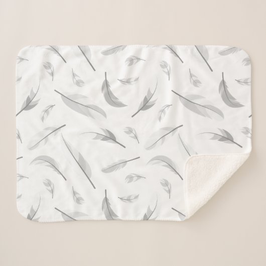 Feather pattern sherpadecke (Vorderseite (Horizontal))