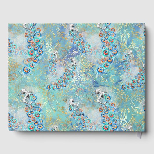 Feather peacock gästebuch (Rückseite)