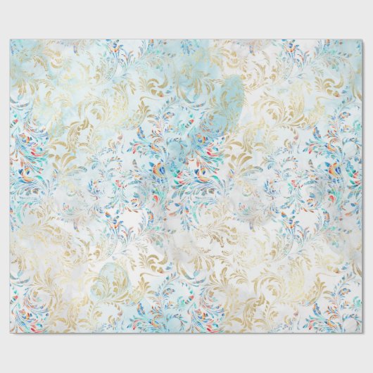 Feather peacock geschenkpapier (Flach)