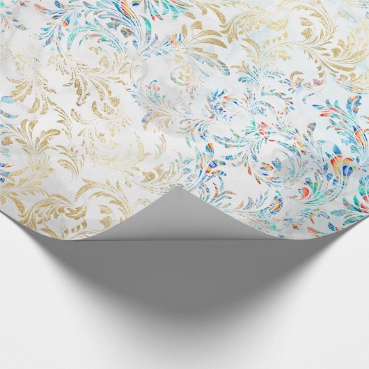 Feather peacock geschenkpapier (Ecke)