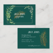 Feather Pen Folien Visitenkarte (Vorne/Hinten)