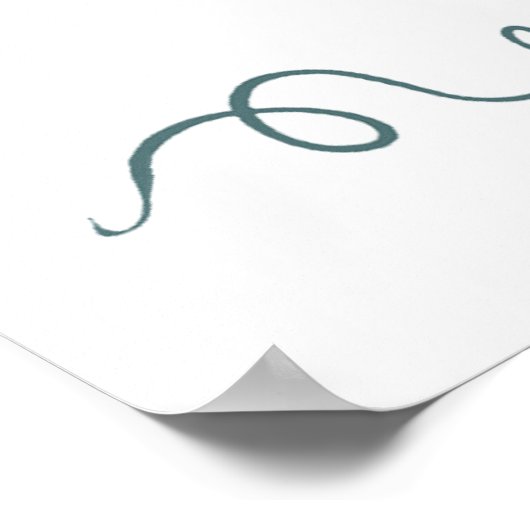 Feather Pen Viel Glück Poster (Ecke)