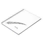 Feather Personalisiert Notebook - Watercolor Notizblock (Linke Seite)